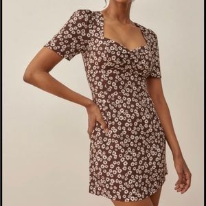 FINAL PRICE DROP‼️Reformation Brittney Dress in Maple